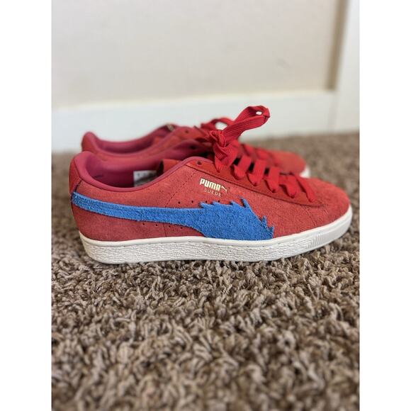 Puma x One Piece Buggy Suede Red Blue Sneaker 6 Collab Limited Edition Men - Picture 5 of 10